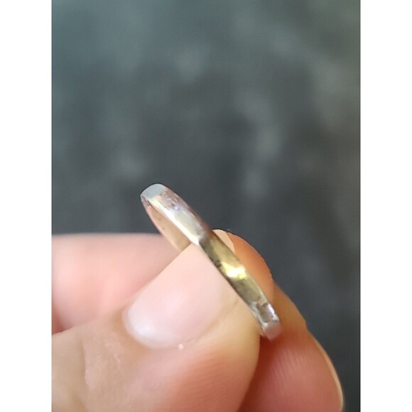 925 Sterling Silver Textured Band Ring, SIZE US 5.5 Vintage - Picture 3 of 10